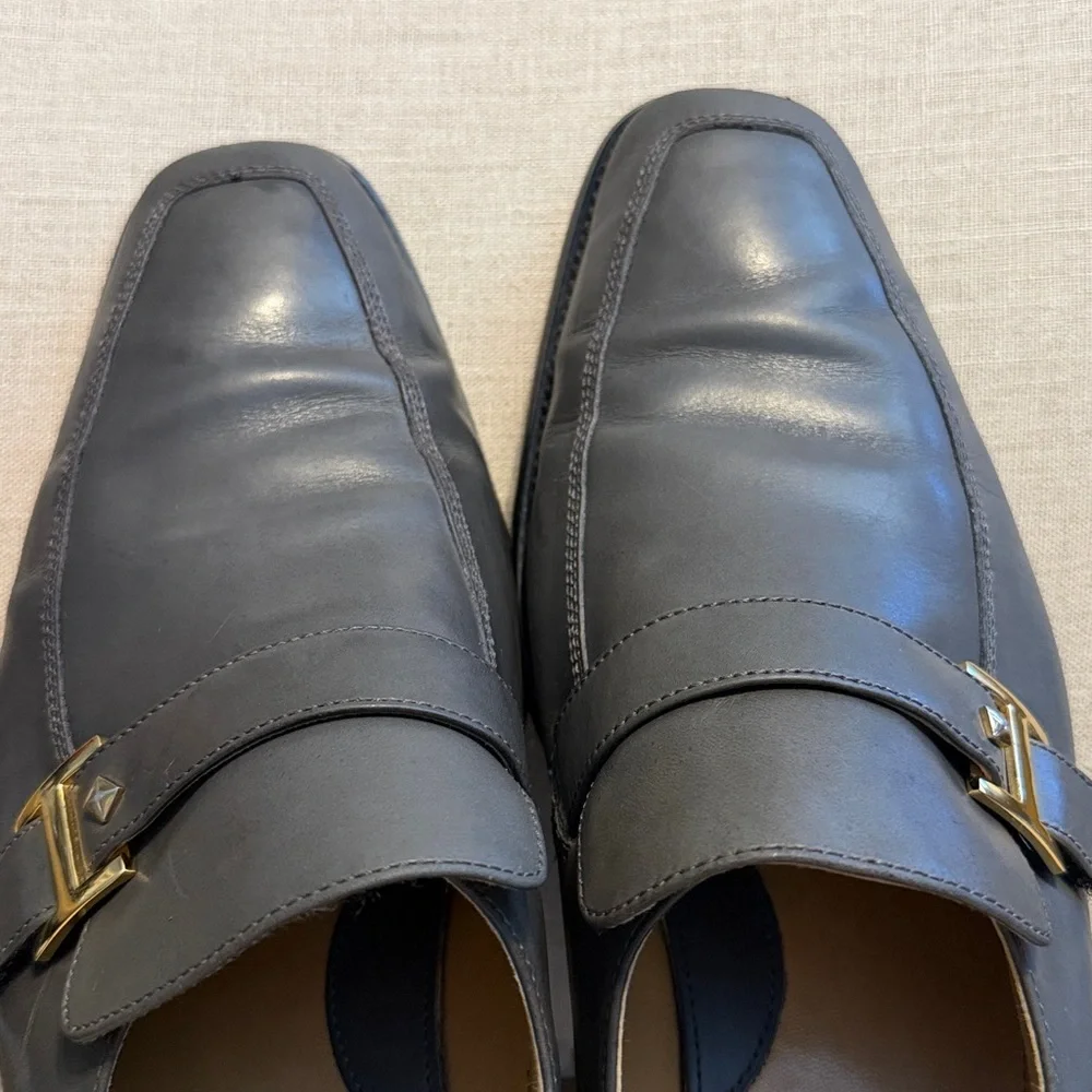 Giorgio Brutini Vintage Monk Strap Leather Loafers, Size 12